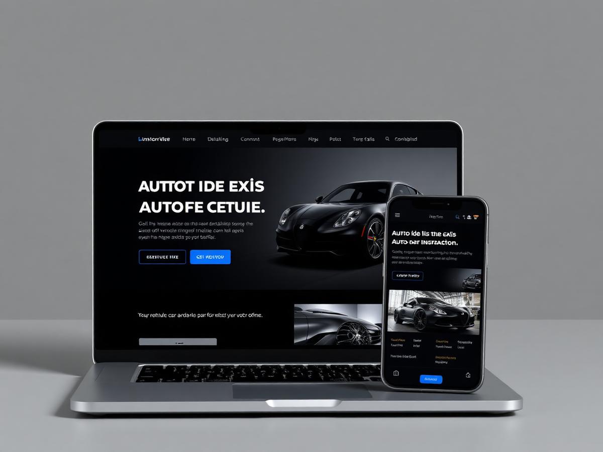 Auto Detailing Concept — Auto Detailing website by Landin Digital