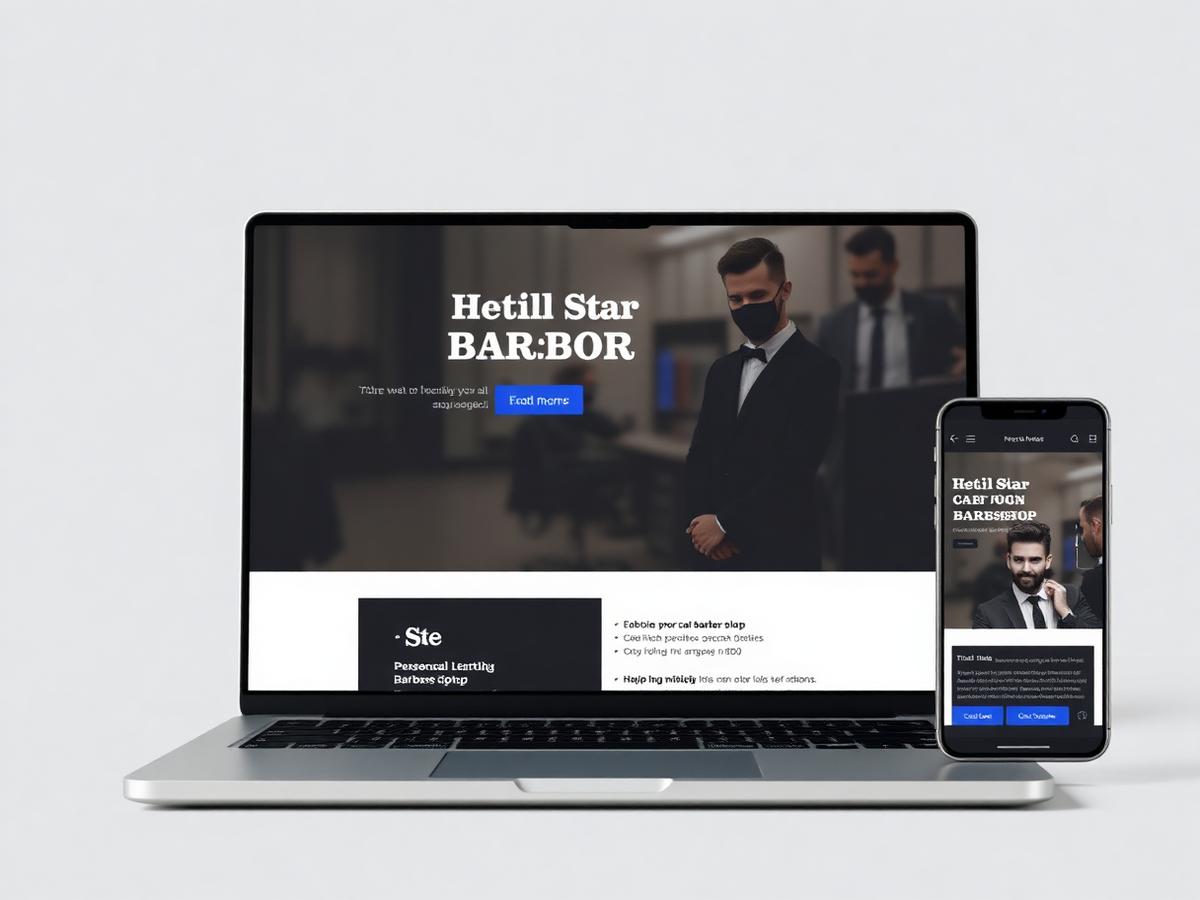 Barbershop Concept — Barber Shop website by Landin Digital